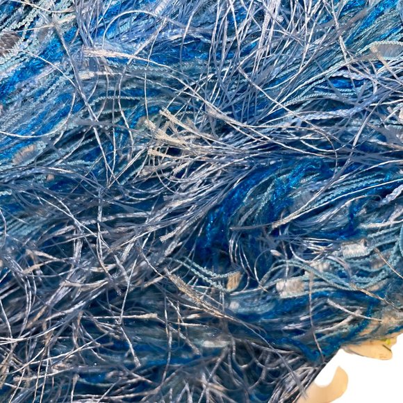 Kollage SPLENDOR Mohair Viscose Aran Bulky Feathery Multi Textured Yarn Blue - Picture 4 of 8